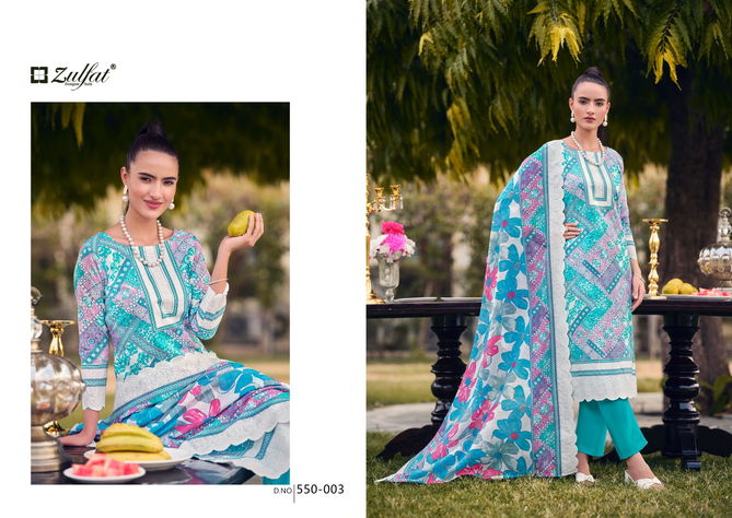 Hakoba 550 By Zulfat Summer Special Printed Cotton Dress Material Wholesale Price In Surat
